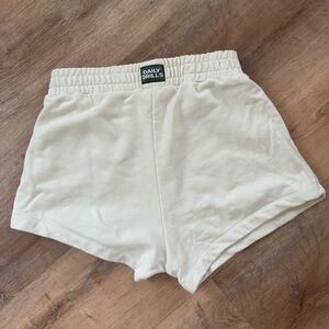 Daily Drills Off-White Elastic Hem Bandeau Top